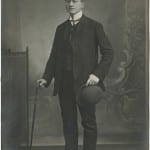 Postcard featuring formal portrait of Karl Loewenstein’s brother, Alfred Loewenstein
